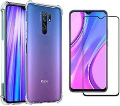 Película De Vidro Redmi 9 + Capa Antiimpacto