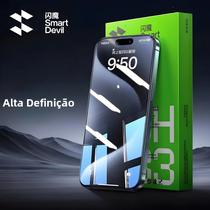 Película De Vidro Temperado HD Transparente Anti-Impressão Digital Para iPhone 15 pro Max, 14 Pro,