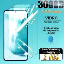 Película de Vidro Temperado para Samsung Galaxy S24/S23/S22/S21 - Proteção com Leitor Digital