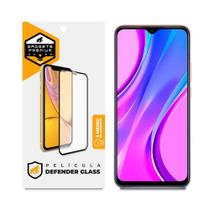 Película Defender Glass compatível com Xiaomi Redmi 9 Prime - Preta - Gshield