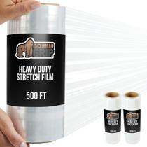 Película elástica GORILLA GRIP Heavy Duty Plastic, 500 pés, pacote com 2 Película elástica GORILLA GRIP Heavy Duty Plastic, 500 pés, pacote com 2