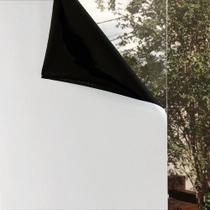 Pelicula Eletrostatica para Vidro Blindex Blackout Preto e Branco 200x60cm
