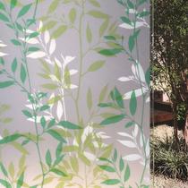 Pelicula Eletrostatica para Vidro Blindex Modelo Jateado Folha Bambu 200x60cm