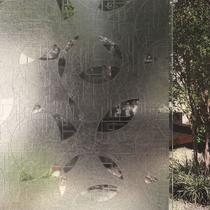 Pelicula Eletrostatica para Vidro Blindex Modelo Vitral Transparente 200x60cm