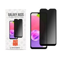 Película Fosca 9D Cerâmica Matte Para Samsung Galaxy A03S Anti Oleosidade