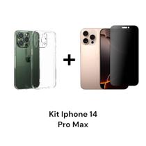 Película Fosca Privacidade 9D + Capa Capinha Anti Impacto Para Iphone 14 PRO MAX