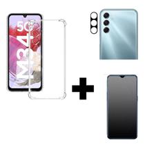 Película Fosca Privacidade + Película De Câmera + Capa Anti Impacto Para Samsung Galaxy M34 Transparente Película Fosca Privacidade + Película De Câmera + Capa Anti Impacto Para Samsung Galaxy M34 Transparente