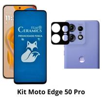 Película Fosca Privacidade + Película de Câmera para Moto Edge 50 Pro Película Fosca Privacidade + Película de Câmera para Moto Edge 50 Pro
