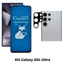 Película Fosca Privacidade + Película de Câmera para Samsung Galaxy S24 Ultra