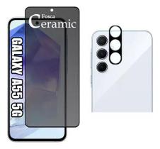 Película Fosca Samsung Galaxy A55 + Capa Capinha Anti Impacto + Película de Câmera - LXL