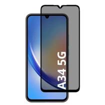 Película Frontal de Vidro em 3D Privacidade para Samsung Galaxy A34 / M34 5G Anti Espião