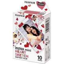 Película Fujifilm Instax Mini Heart Sketch 10 folhas