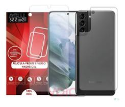Pelicula Gel Hidrogel Frente e Verso Para Samsung Galaxy S21 FE 5G + Pelicula da Câmera + Capa Capinha