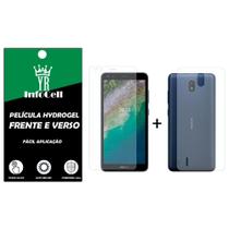 Película Gel Hidrogel HD Frente E Verso Nokia C01 Plus Anti Impacto