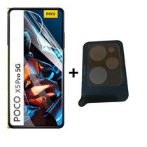 Película Gel Hidrogel HD Frontal + Pelicula da Câmera Compatível Para Xiaomi Poco X5 Pro 5G Película Gel Hidrogel HD Frontal + Pelicula da Câmera Compatível Para Xiaomi Poco X5 Pro 5G