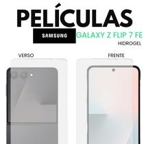 Película Hidrogel Frente e Verso Samsung Galaxy Z Flip 7 FE Película Hidrogel Frente e Verso Samsung Galaxy Z Flip 7 FE