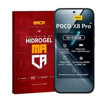 Película Hidrogel Frontal Mi Poco X8 Pro HD ou Fosca Película Hidrogel Frontal Mi Poco X8 Pro HD ou Fosca
