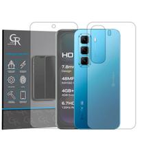 Película Hidrogel HD Frente e Verso Para Infinix Hot 50 Película Hidrogel HD Frente e Verso Para Infinix Hot 50