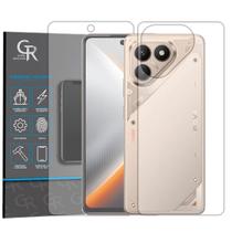 Película Hidrogel HD Frente e Verso Para Tecno Pova 7 4G Película Hidrogel HD Frente e Verso Para Tecno Pova 7 4G