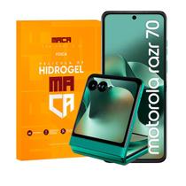 Película Hidrogel Motorola RAZR 70 Frente e Verso Hd-Fosca