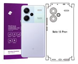 Película Hidrogel Tampa Traseira Verso Cobre as Laterais Xiaomi Compatível Para Redmi Note 13 Pro+