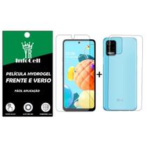 Película Hydrogel HD Frente E Verso LG K62 Plus Película Hydrogel HD Frente E Verso LG K62 Plus