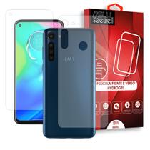 Pelicula Hydrogel HD Frente e Verso Motorola G8 Power - 100% Transparente