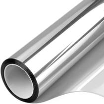 Película Insufilme Empresarial UV Preto e Prata Espelhado Adesiva 5M