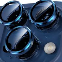 Película Lente Compatível Com iPhone 15 Pro/15 Pro Max Azul Câmera Armor X-One