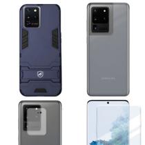 Película Nano Gel + Câmera + Nano Traseira + Capa Armor compatível com Samsung Galaxy S20 Ultra - Gshield