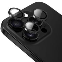 Película para câmera iPhone 16 Pro/ 16 Pro Max, Originais iPlace, Aro Preto
