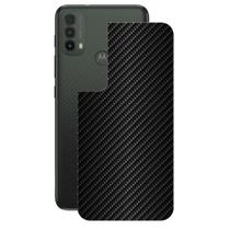Película para Moto E40-Traseira Fibra Carbono Preta- Gshield