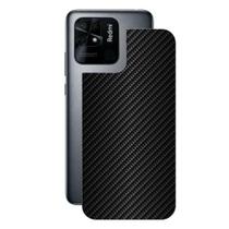 Película Para Redmi 10C-Traseira Fibra Carbono Preta-Gshield