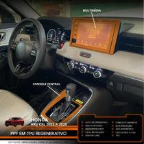 Película PPF Console Central Multimídia Honda HRV EXL 23 25 Película PPF Console Central Multimídia Honda HRV EXL 23 25