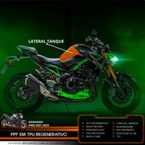Película PPF Lateral do Tanque KAWASAKI Z900 21 23 Película PPF Lateral do Tanque KAWASAKI Z900 21 23