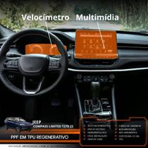 Película PPF Velocímetro Multimídia Compass Limited T270 22 Película PPF Velocímetro Multimídia Compass Limited T270 22