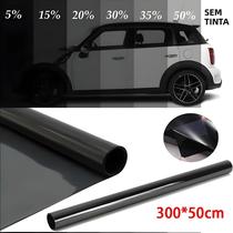 Película Preta Para Janela De Carro, Grande, 300cm X 50cm, Anti-espionagem, Isolamento Térmico,