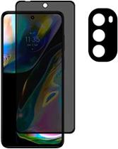 Película Privacidade Anti Espionagem + Película Lente da Câmera Motorola Moto G52