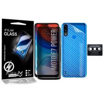 Película Privacidade Anti Spy + Traseira + Camera Moto E7 Power XT2097 6.5 - Cell In Power25