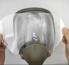 Película Protetora Anti-Risco Para Máscara De Gás 3M 6800, Cobertura Para Pulverização De Tinta