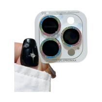 Película Protetora Colorida Para Câmera Do iPhone 14 15 16 plus pro Max, Vidro Transparente Para