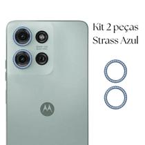 Película Protetora da Câmera Strass Diamante Para Moto G75