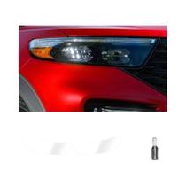 Película Protetora De Farol Pré-Cortada Fumê Preto Para Ford Explorer 2016-2026 TPU PPF Vinil De Película Protetora De Farol Pré-Cortada Fumê Preto Para Ford Explorer 2016-2026 TPU PPF Vinil De