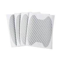 Película Protetora De Fibra De Carbono Para Maçanetas De Carro, 4 Peças, Adesivos Externos Película Protetora De Fibra De Carbono Para Maçanetas De Carro, 4 Peças, Adesivos Externos
