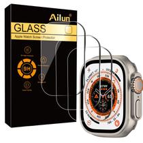 Película Protetora de Tela Ailun para Apple Watch Ultra 49 mm - Kit com 3 Película Protetora de Tela Ailun para Apple Watch Ultra 49 mm - Kit com 3