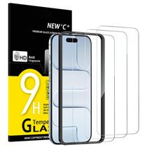 Película Protetora NEW'C para iPhone Air 6,5" Kit com 3 Vidros Temperados Película Protetora NEW'C para iPhone Air 6,5" Kit com 3 Vidros Temperados