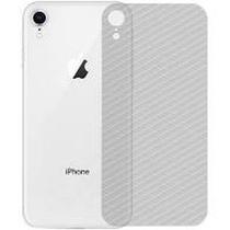 Película Protetora Traseira Adesiva nano gel 5d de Fibra de Carbono para iPhone XR