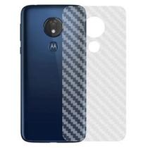 Película Protetora Traseira Adesiva nano gel 5d de Fibra de Carbono para Moto G7 Power