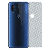 Película Protetora Traseira Adesiva nano gel 5d de Fibra de Carbono para Motorola Moto E6 Plus