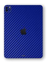 Película Skin iPad Pro 2020 Kingshield Textura 3D - Fibra Carbono-Azul